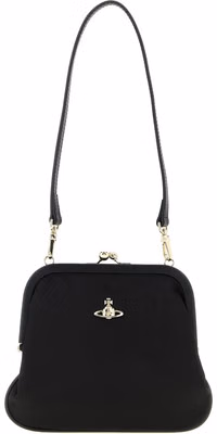 Black Viscose Clutch Bag