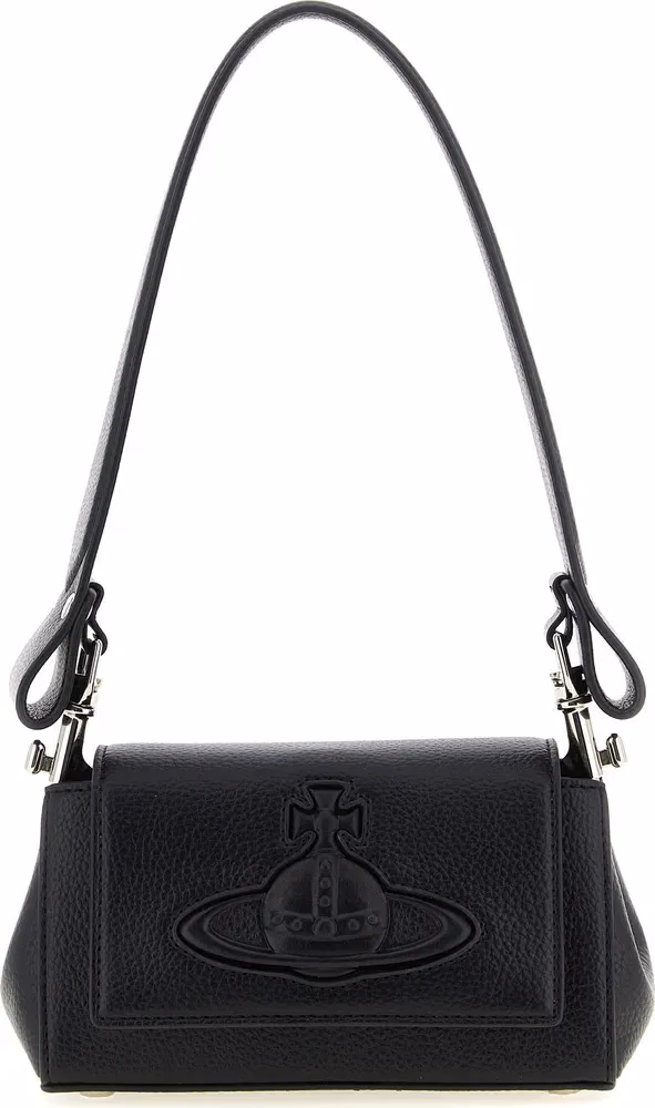 Vivienne Westwood Black Polyethylene Shoulder Bag
