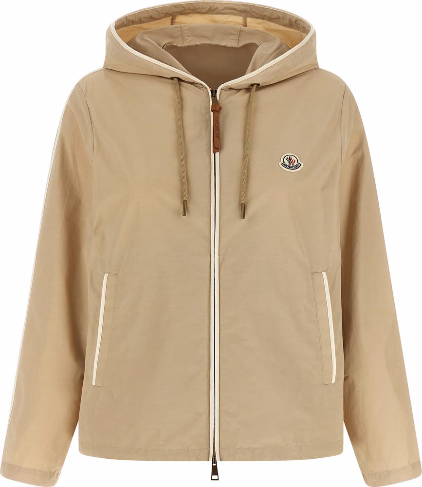 Moncler Beige Polyester Shell Jacket