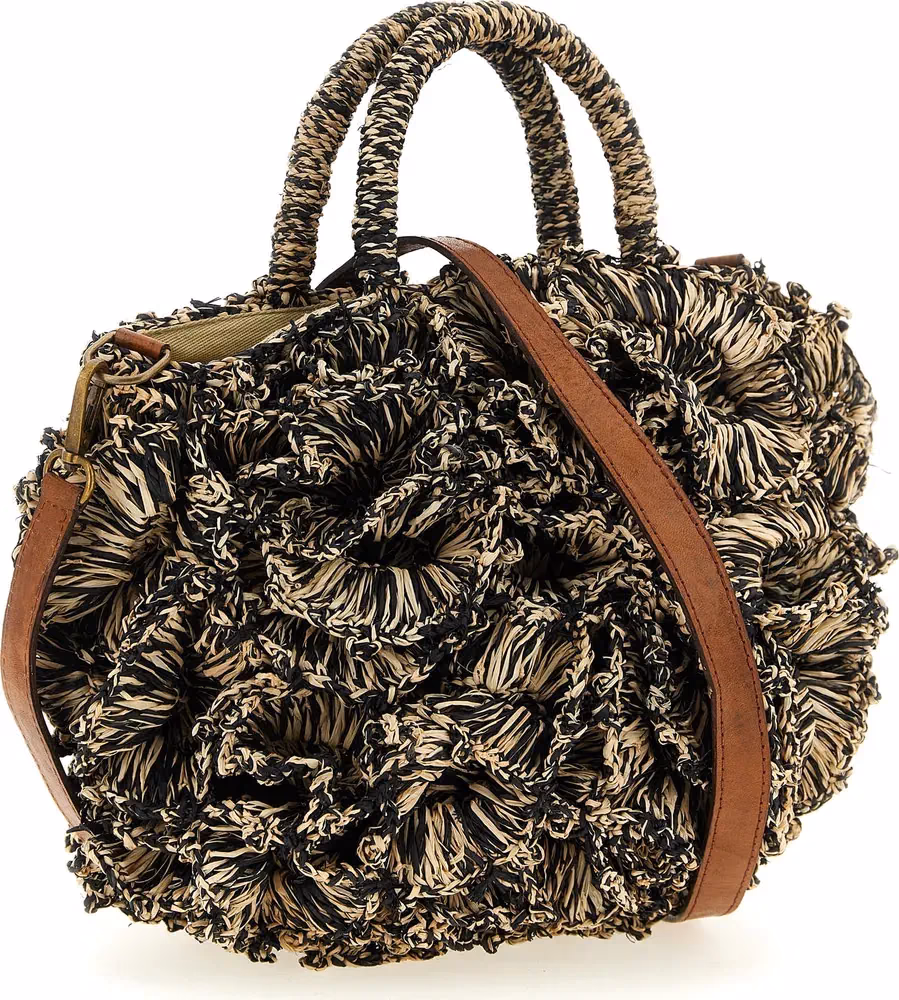 Ibeliv Bicolor Raffia Handbag