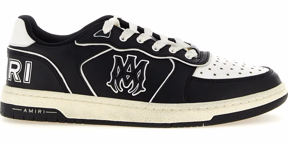 Amiri Bicolor Bovine Leather Low Top Sneakers