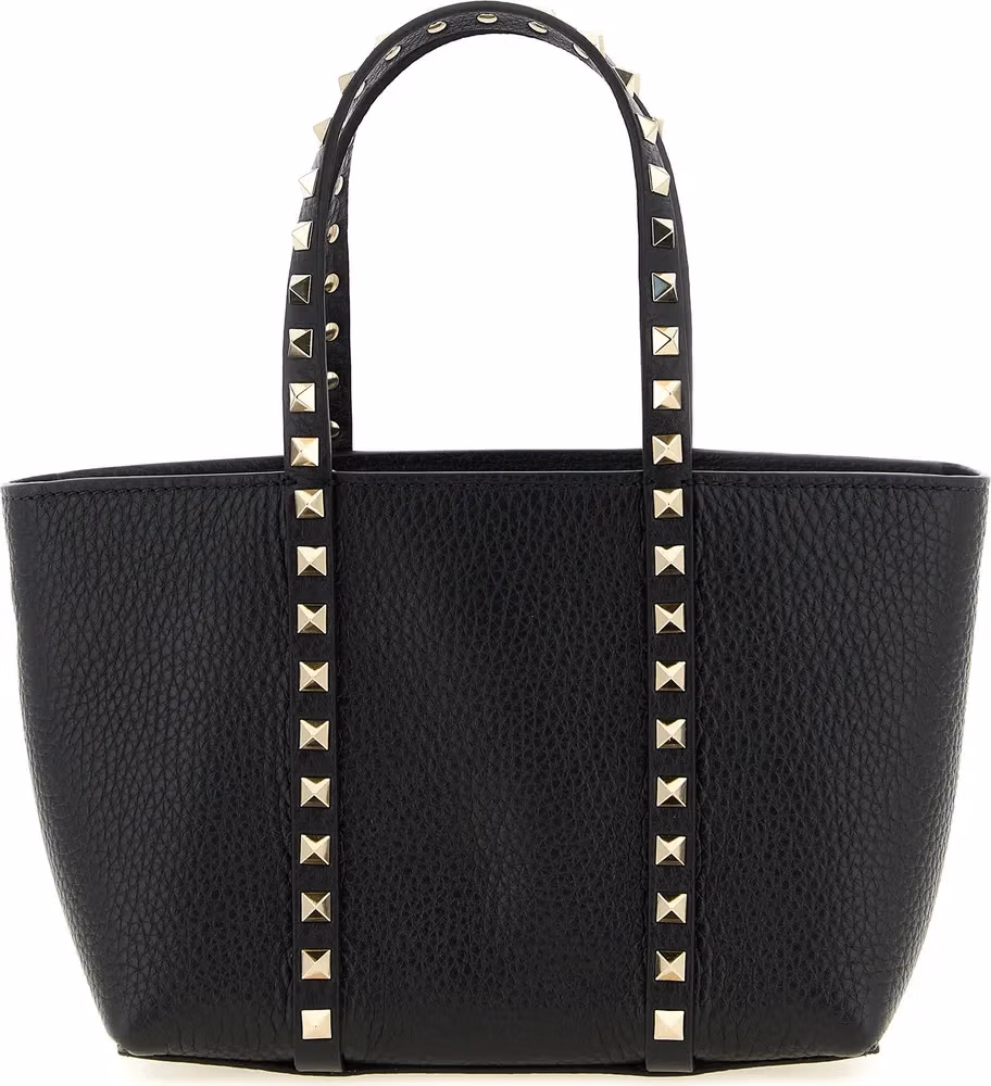 Valentino Garavani Black Calfskin Tote Bag