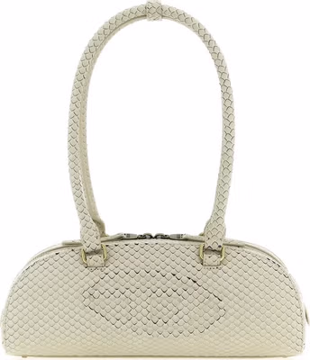 Beige Other Fibres Shoulder Bag