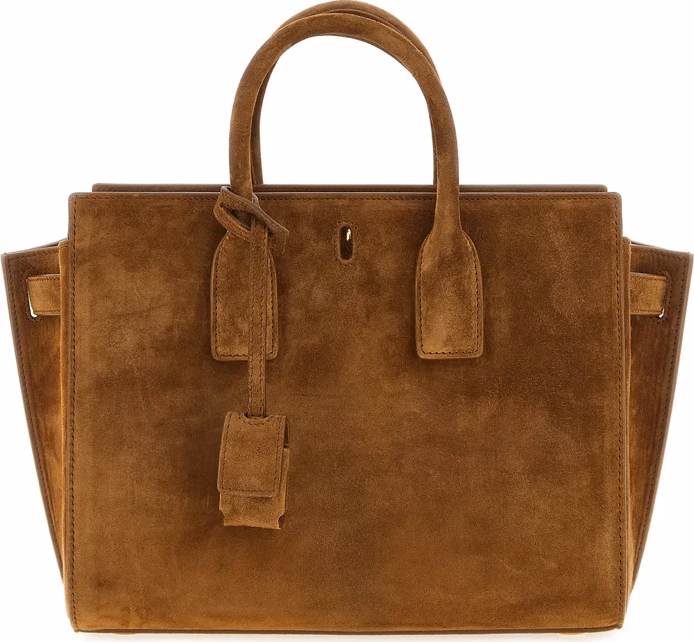 Saint Laurent Brown Calfskin Handbag