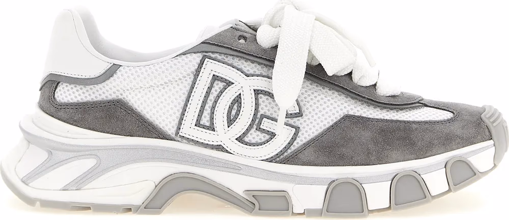 Dolce & Gabbana Gray Polyester Athletic Sneakers