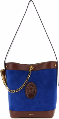 Blue Calfskin Shoulder Bag