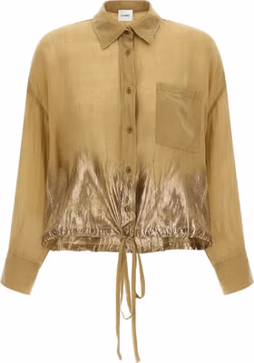 Brown Tencel Blouse