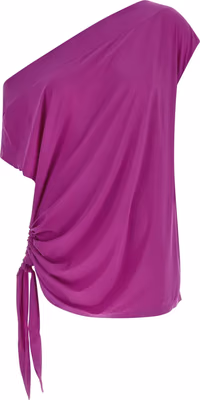 Purple Polyamide Casual Dress