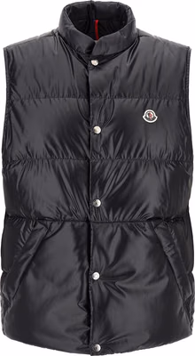 Blue Polyester Sleeveless Jacket