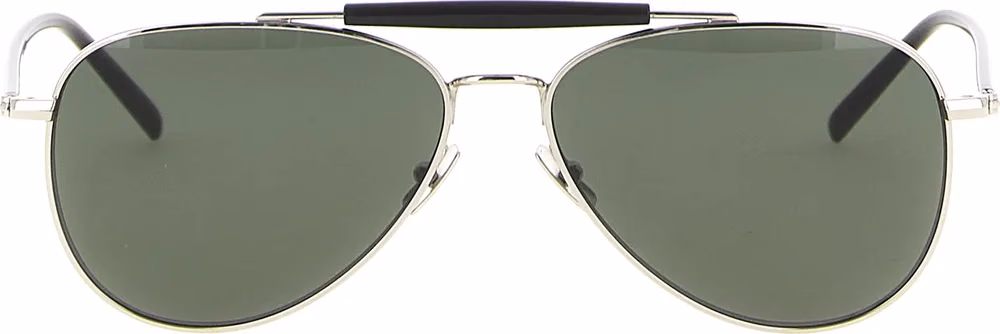 Saint Laurent Silver Acetate Sunglasses