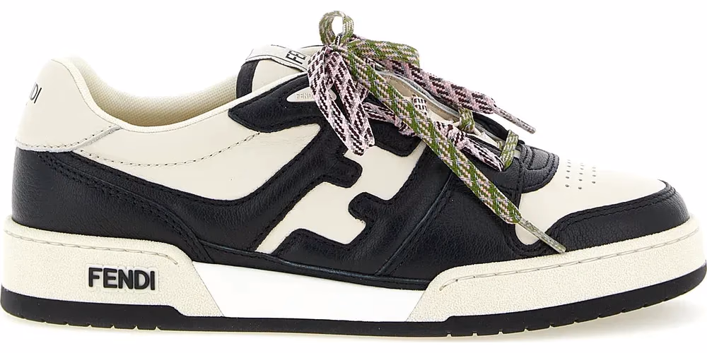 Fendi Bicolor Calfskin Athletic Sneakers