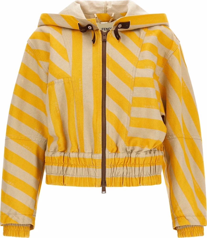 Fendi Bicolor Cotton Jacket