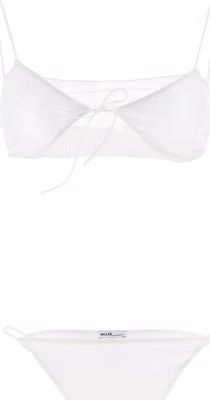 White Polyester Bikini