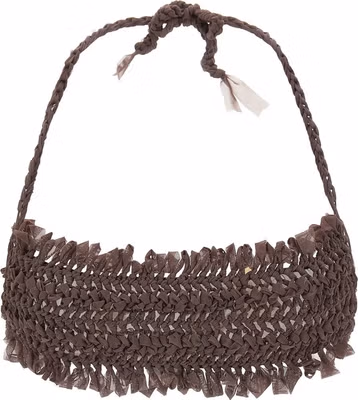 Brown Polyester Bikini