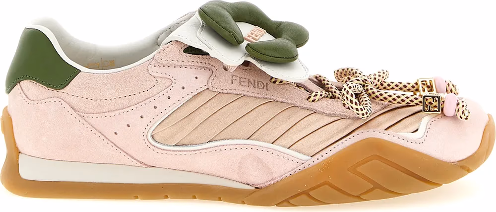 Fendi Multicolor Calfskin Athletic Sneakers