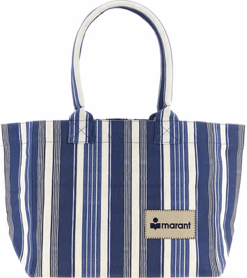 Blue Cotton Tote Bag