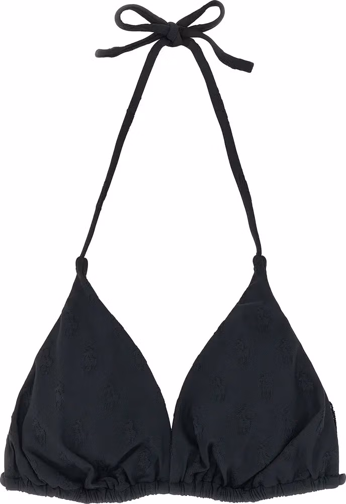 Polo Ralph Lauren Black Recycled Polyester Bikini