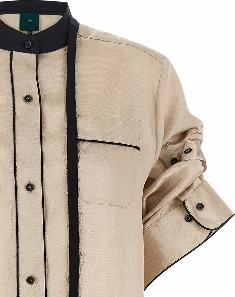MAISON JEJIA Beige Polyester Blouse