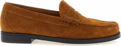 Brown Cowhide Slip-On Loafers