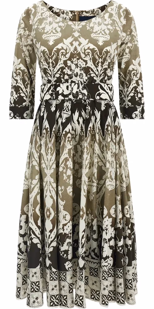 SAMANTHA SUNG Multicolor Cotton Midi Dress