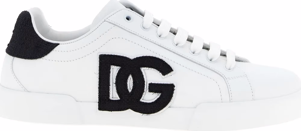 Dolce & Gabbana Bicolor Calfskin Low Top Sneakers