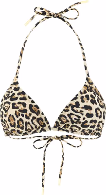 Beige Polyester Bikini