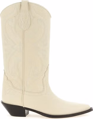 White Calfskin Chelsea Boots