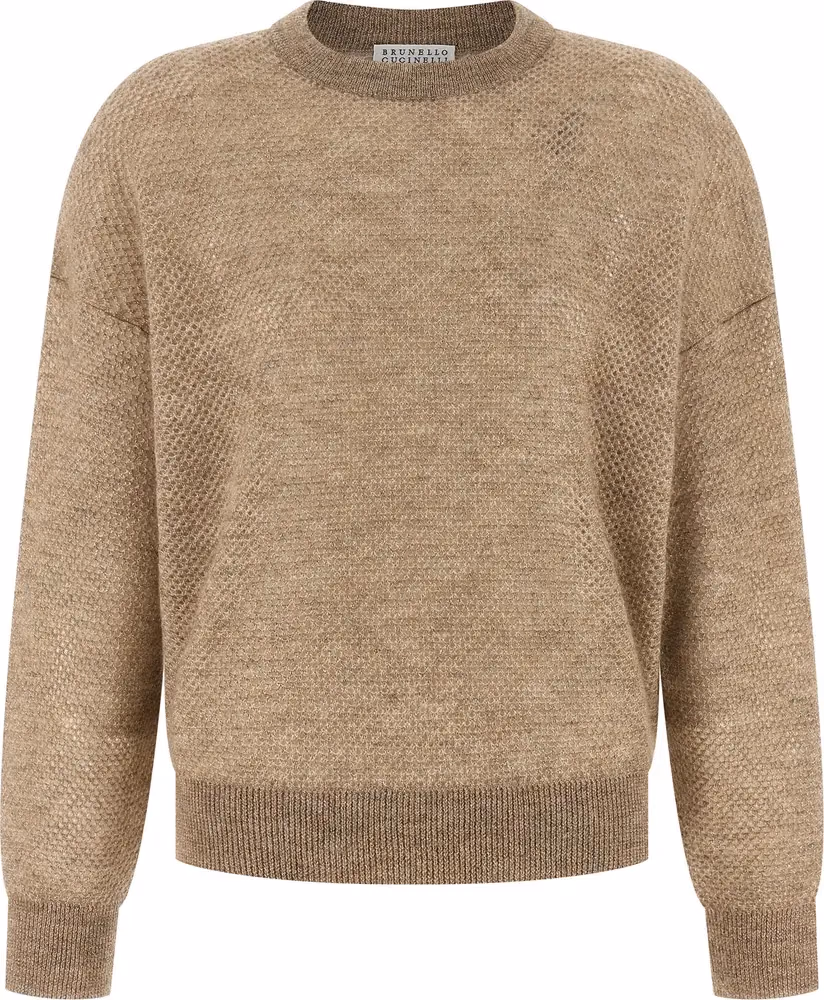 Brunello Cucinelli Beige Wool Cardigan