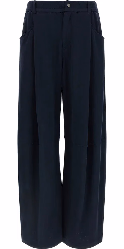 Brunello Cucinelli Blue Cotton Casual Pants