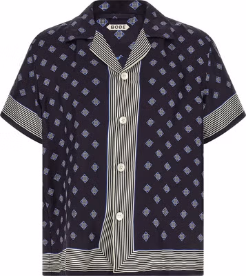 Blue Silk Blouse
