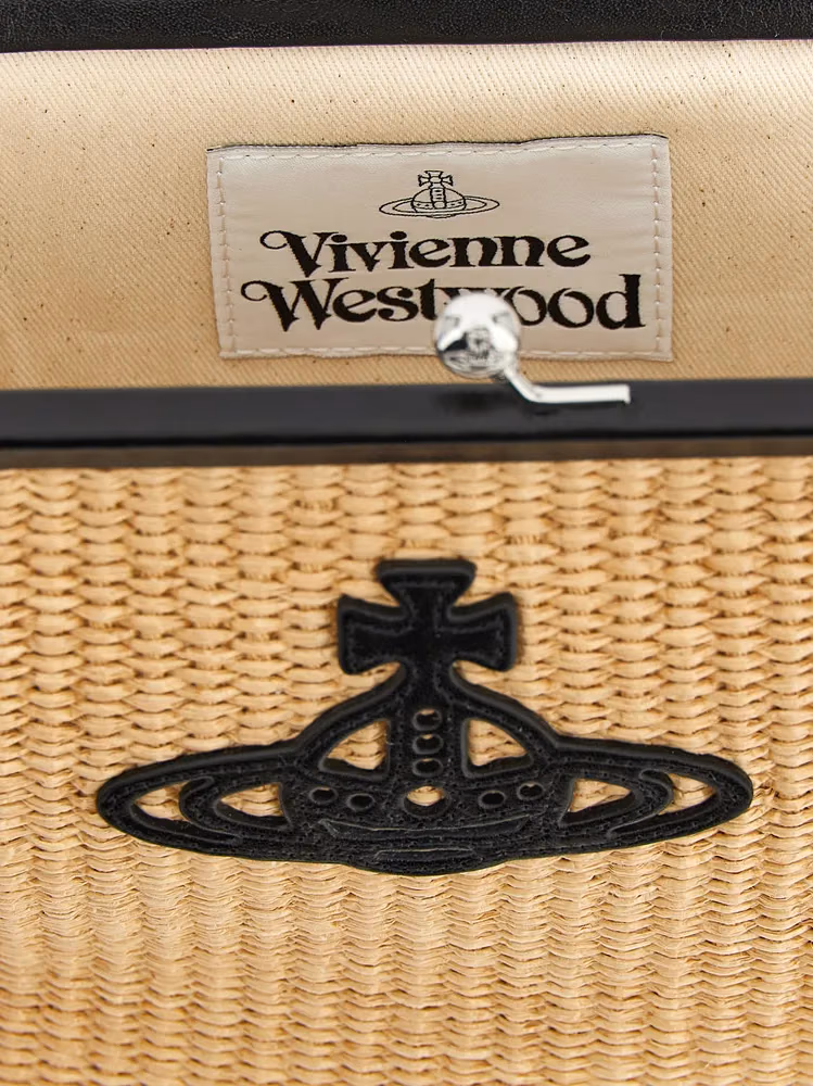 Vivienne Westwood Beige Cotton Clutch Bag