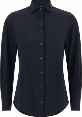 Blue Polyamide Blouse