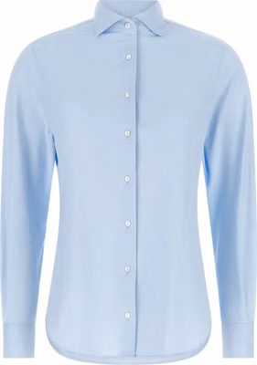Blue Polyamide Blouse