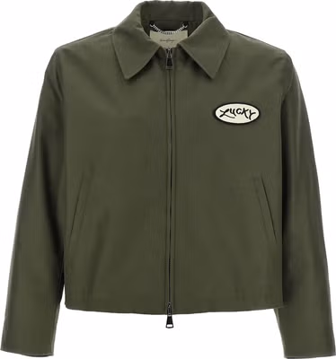 Bicolor Polyester Full-Length Jacket