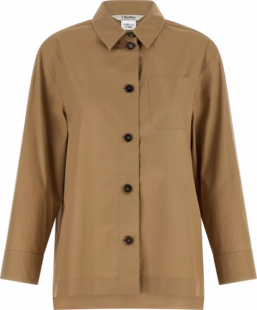 'S Max Mara Beige Cotton Blouse