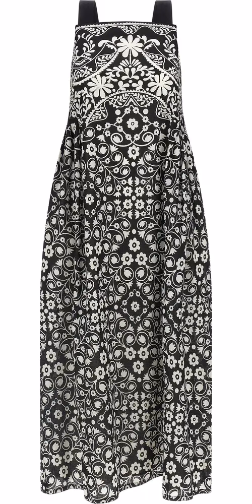Max Mara Bicolor Cotton Long Dress