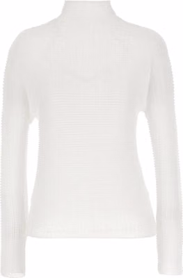 White Polyester Cardigan