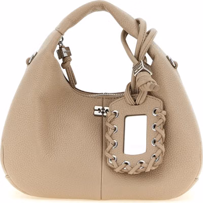Beige Polyester Handbag