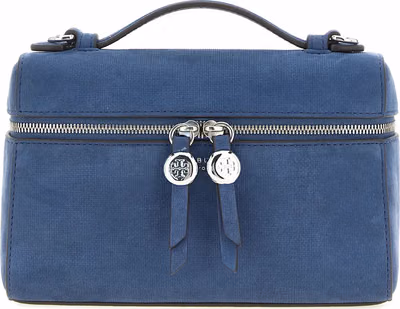 Blue Lamb Leather Handbag