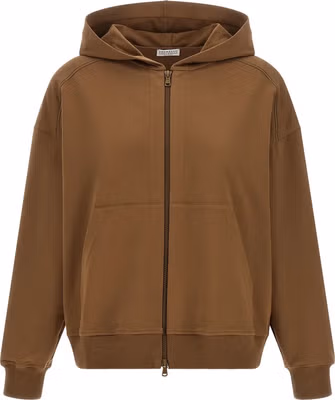 Brown Cotton Hoodie