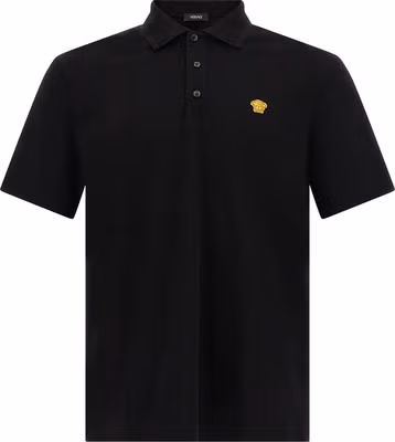 Black Cotton Polo Shirt