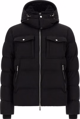 Black Wool Bomber