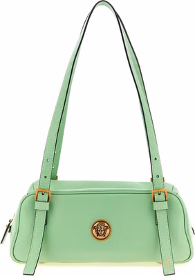 Bicolor Lamb Leather Shoulder Bag