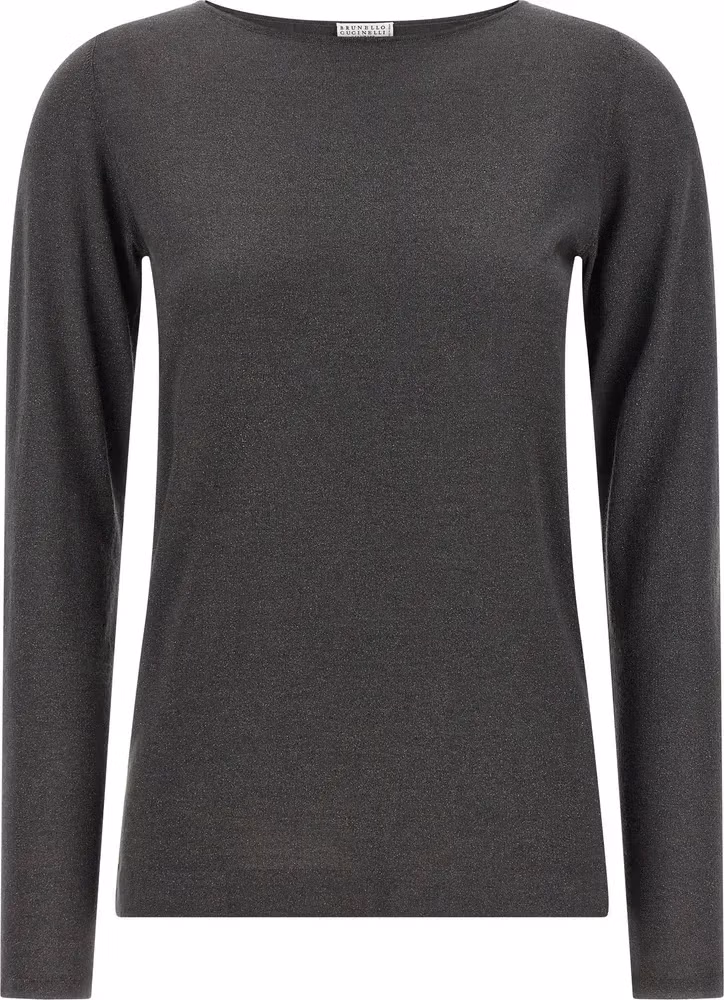 Brunello Cucinelli Gray Cashmere Cardigan