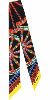 Multicolor Silk Foulard