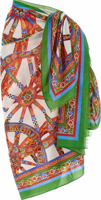 Multicolor Cotton Long Skirt