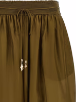 Bicolor Silk Casual Pants 3