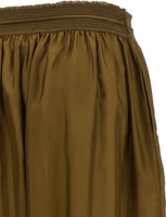 Bicolor Silk Casual Pants 4