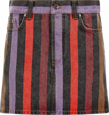Multicolor Cotton Long Skirt