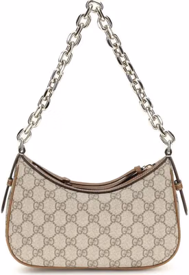 Beige Fabric Handbag